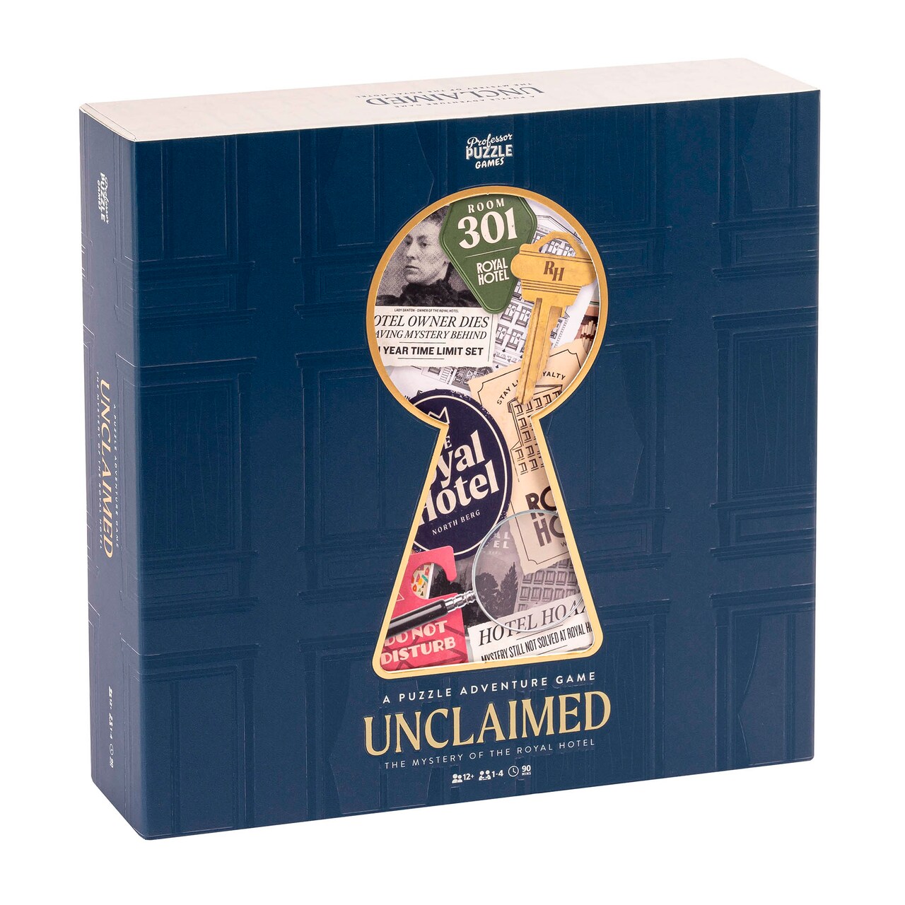 Professor Puzzle: Unclaimed: The Mystery Of The Royal Hotel - A Puzzle Adventure Game, Fast-Paced Treasure-Hunt Investigation, Ages 12+, 1-4 Players